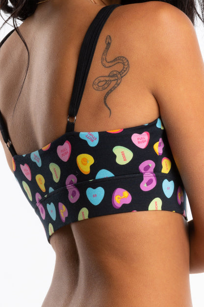 The Smooth Talker | Candy Hearts Bralette