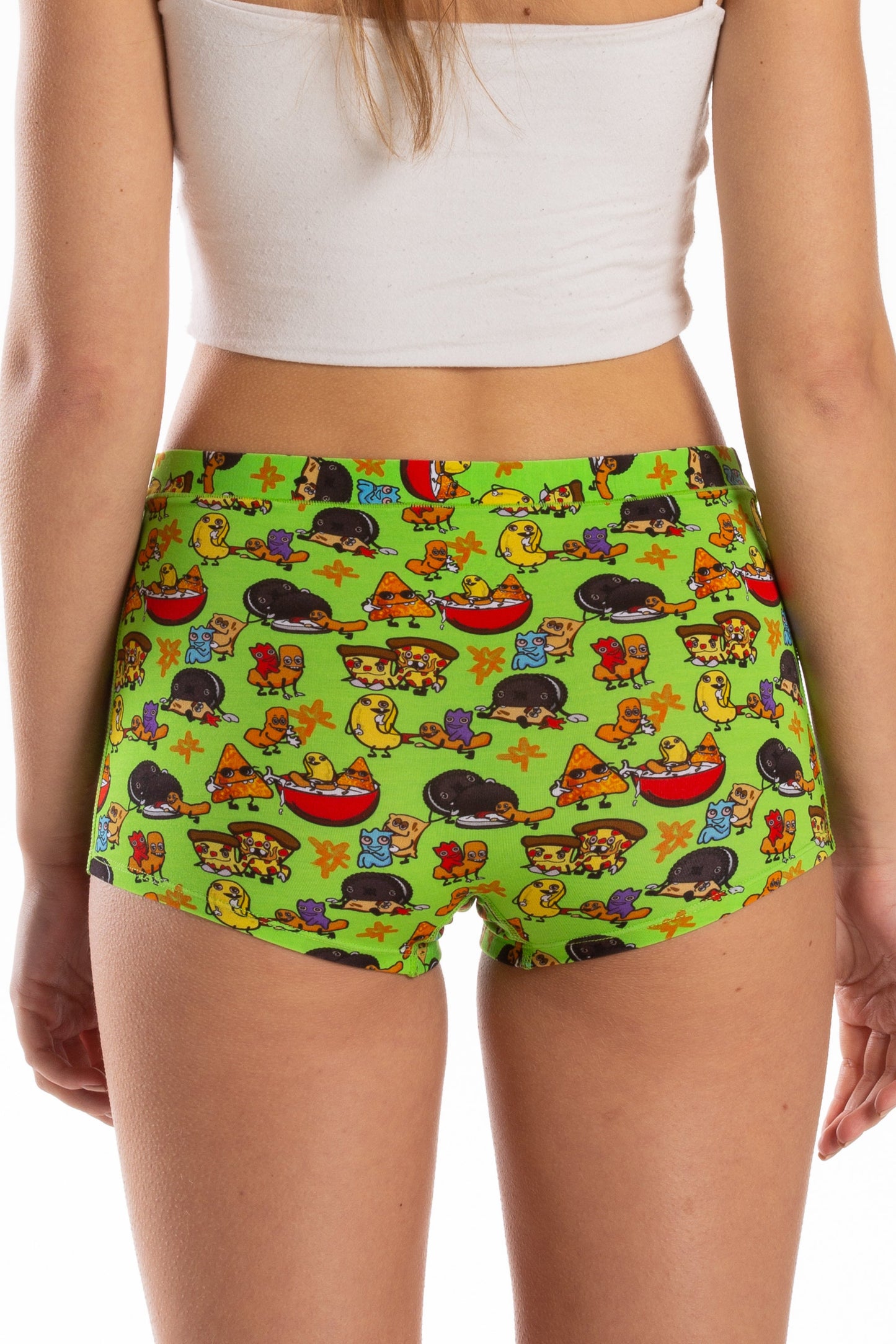 The Snackhanalia | Junk Food Modal Boyshort Underwear