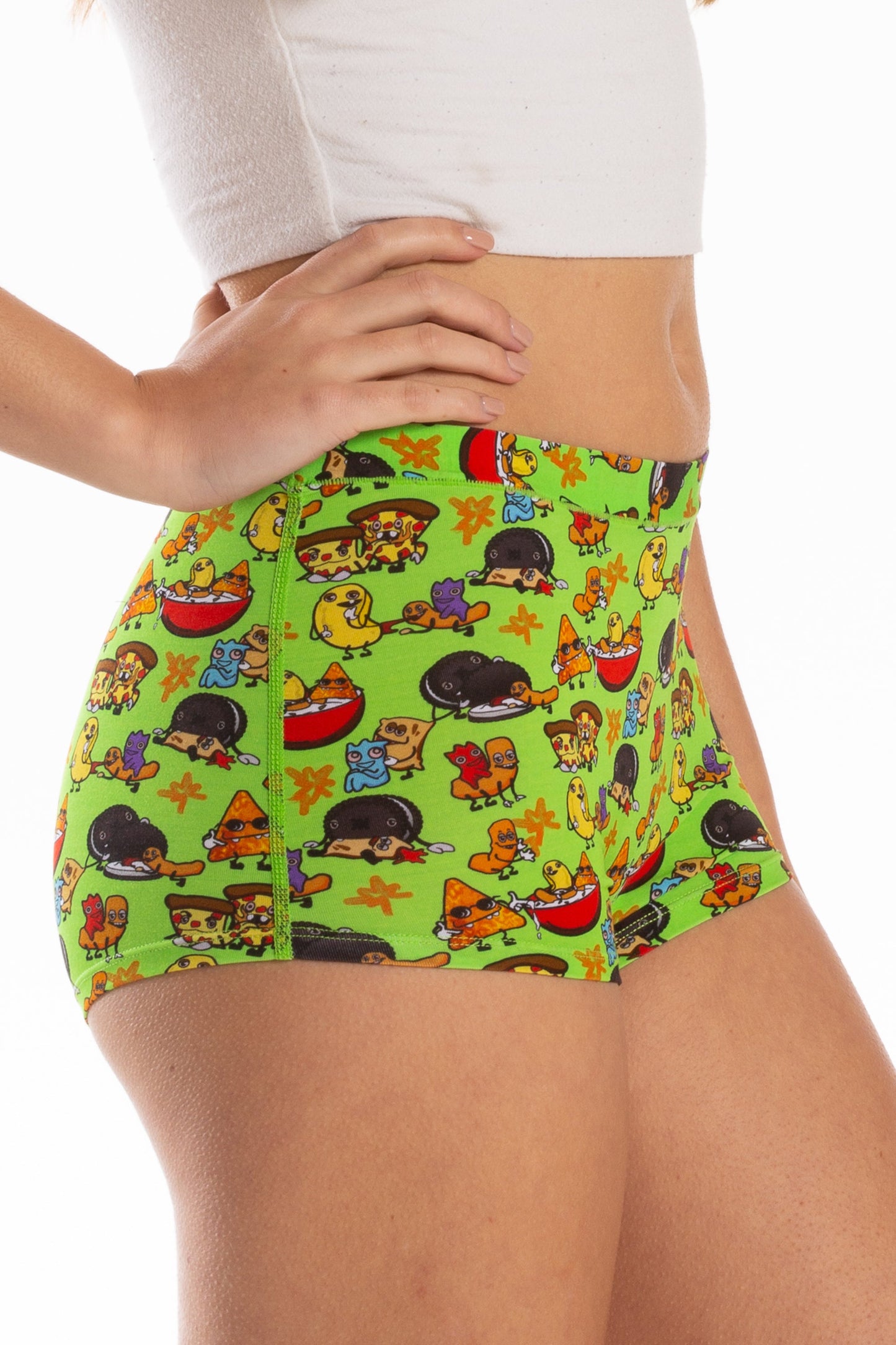 The Snackhanalia | Junk Food Modal Boyshort Underwear