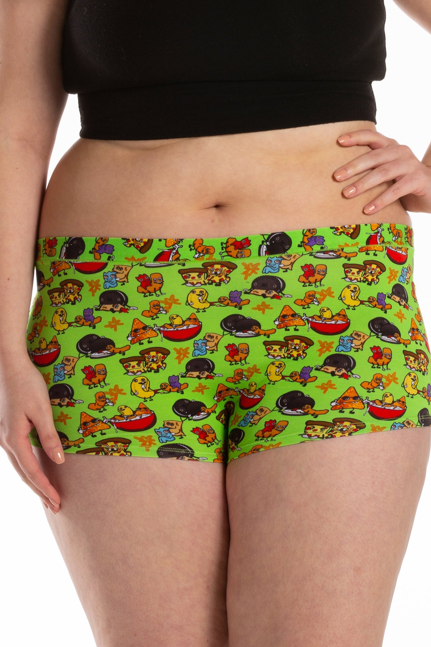 The Snackhanalia | Junk Food Modal Boyshort Underwear