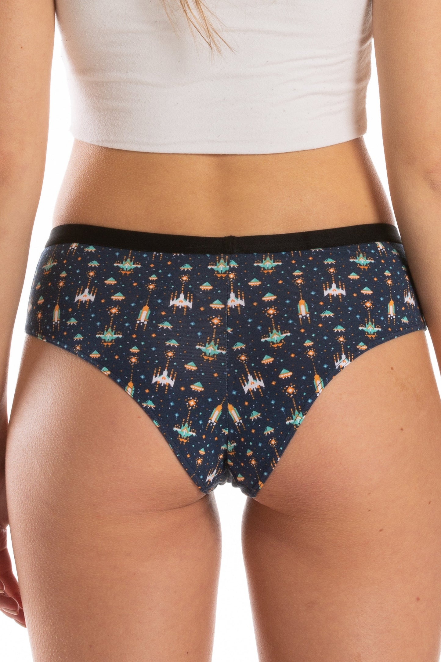 The Space Commando | Spaceship Print Cheeky Underwear