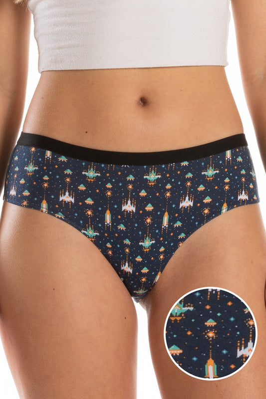 The Space Commando | Spaceship Print Cheeky Underwear