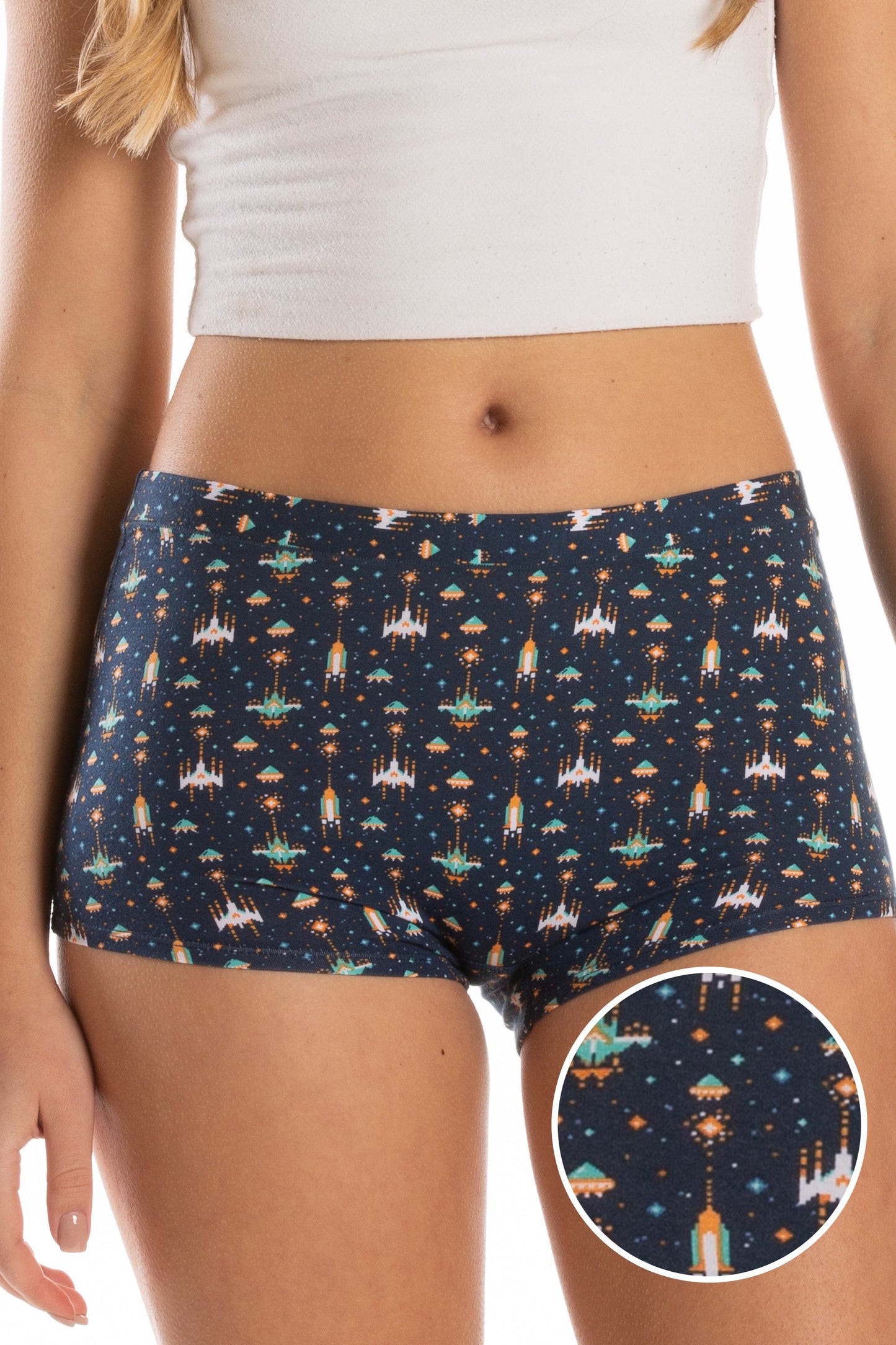 The Space Commando | Spaceship Modal Boyshort Underwear