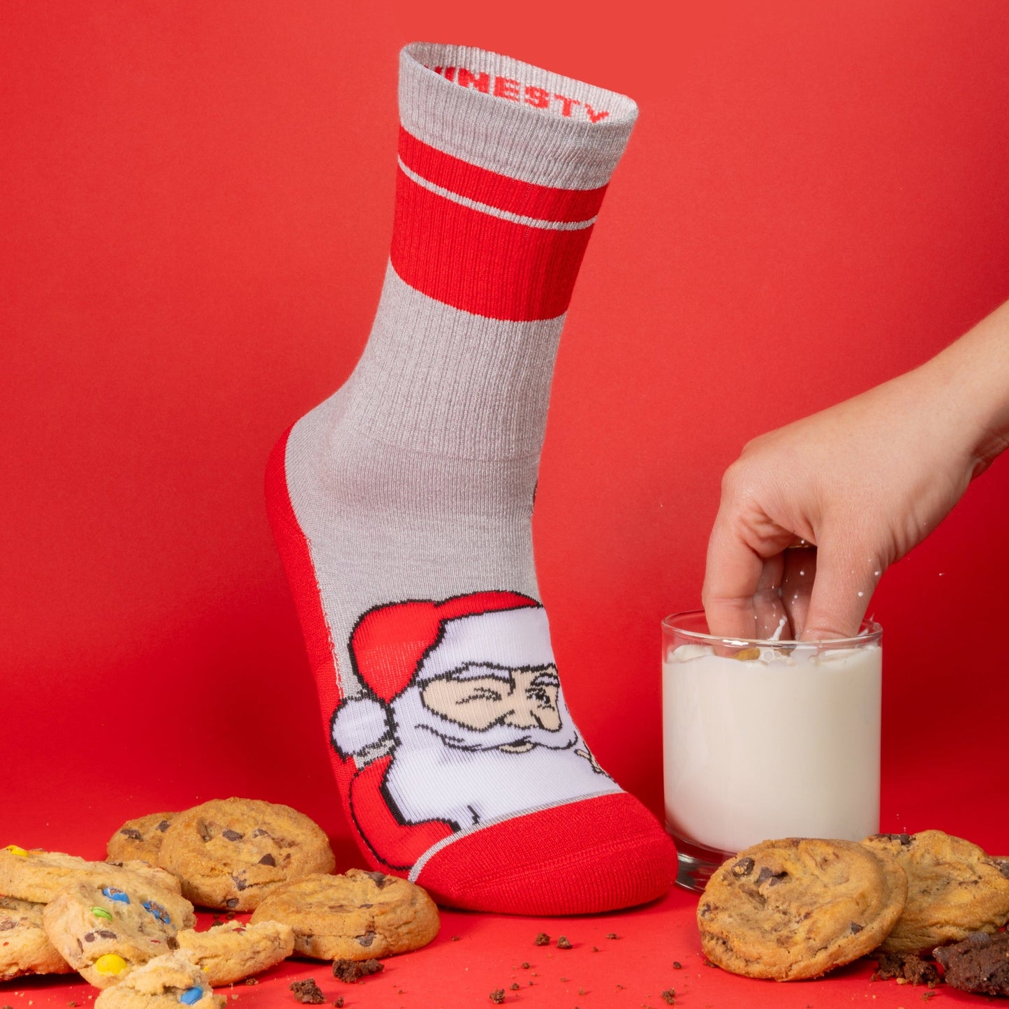 The Stocking | Santa Claus Heel Hammock™ Crew Socks