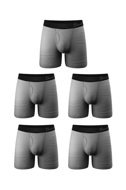 The Stormy Sky | Grey Ball Hammock® Pouch Underwear With Fly 5 Pack