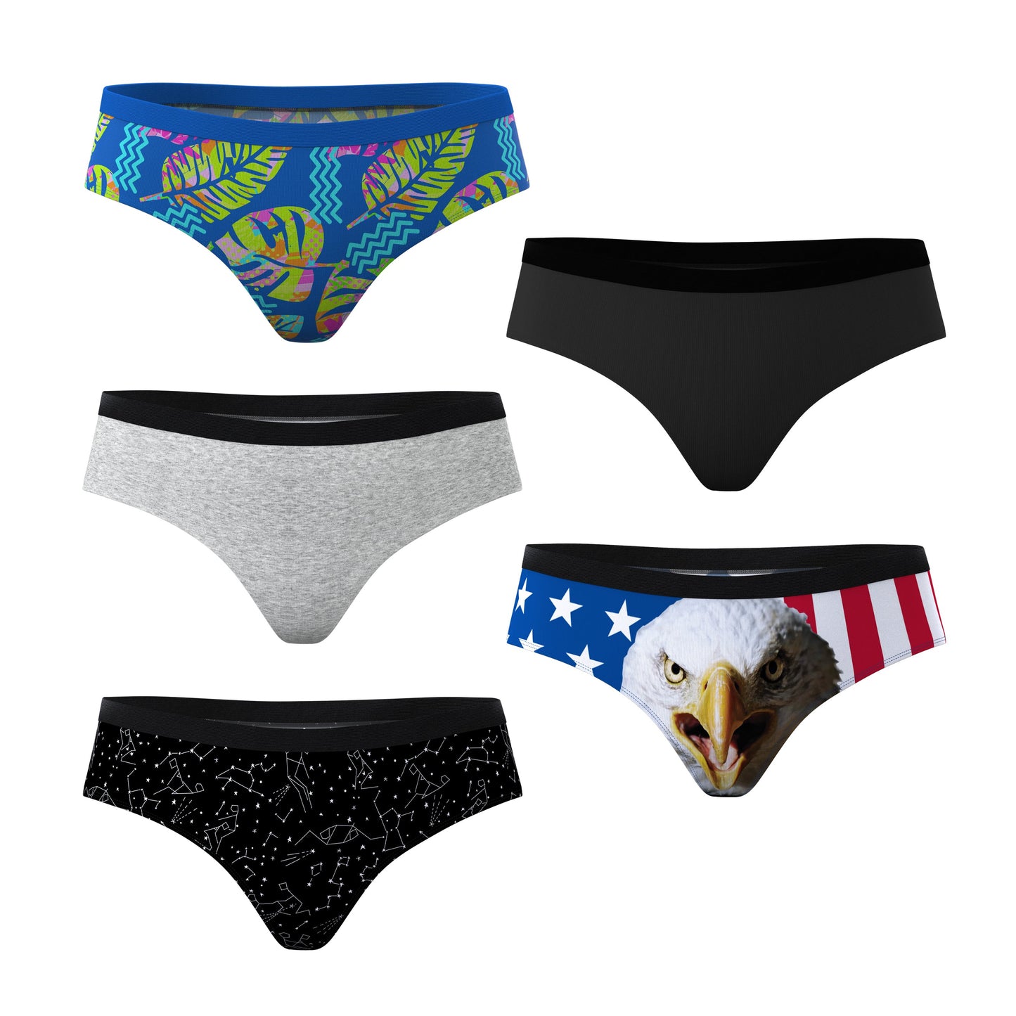 The Top Tier | Best Sellers Cheeky Underwear 5 Pack