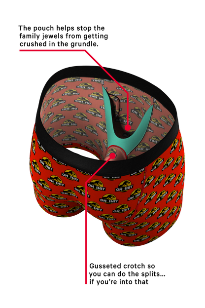 They're Back | Dinosaur Ball Hammock® Pouch Underwear With Fly