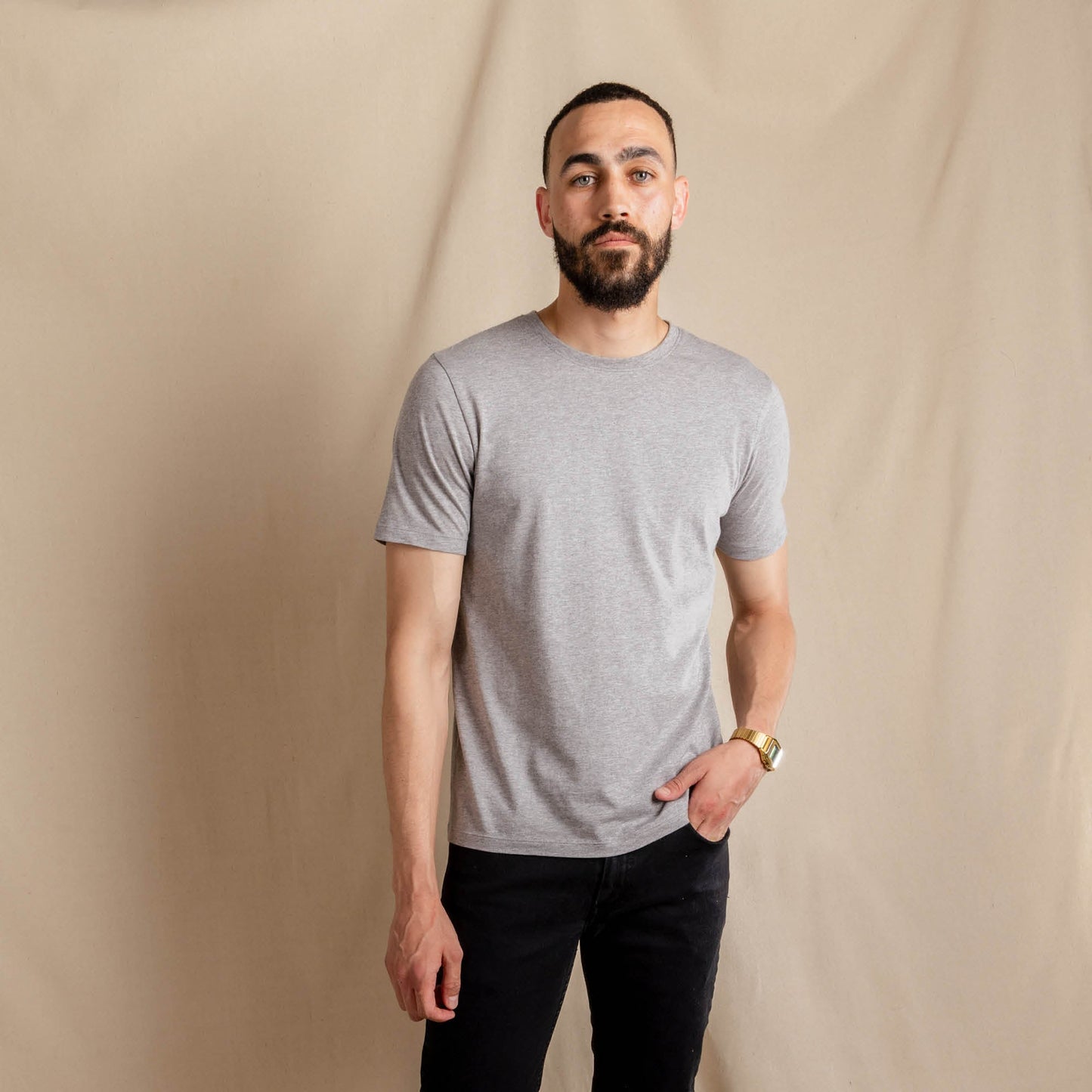 The Everyman™ Tee - Heather Grey | Mens Tee Shirt ft. Super Stupid-Soft™ Fabric