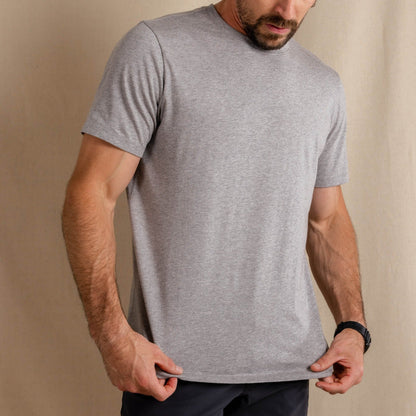 The Everyman™ Tee - Heather Grey | Mens Tee Shirt ft. Super Stupid-Soft™ Fabric