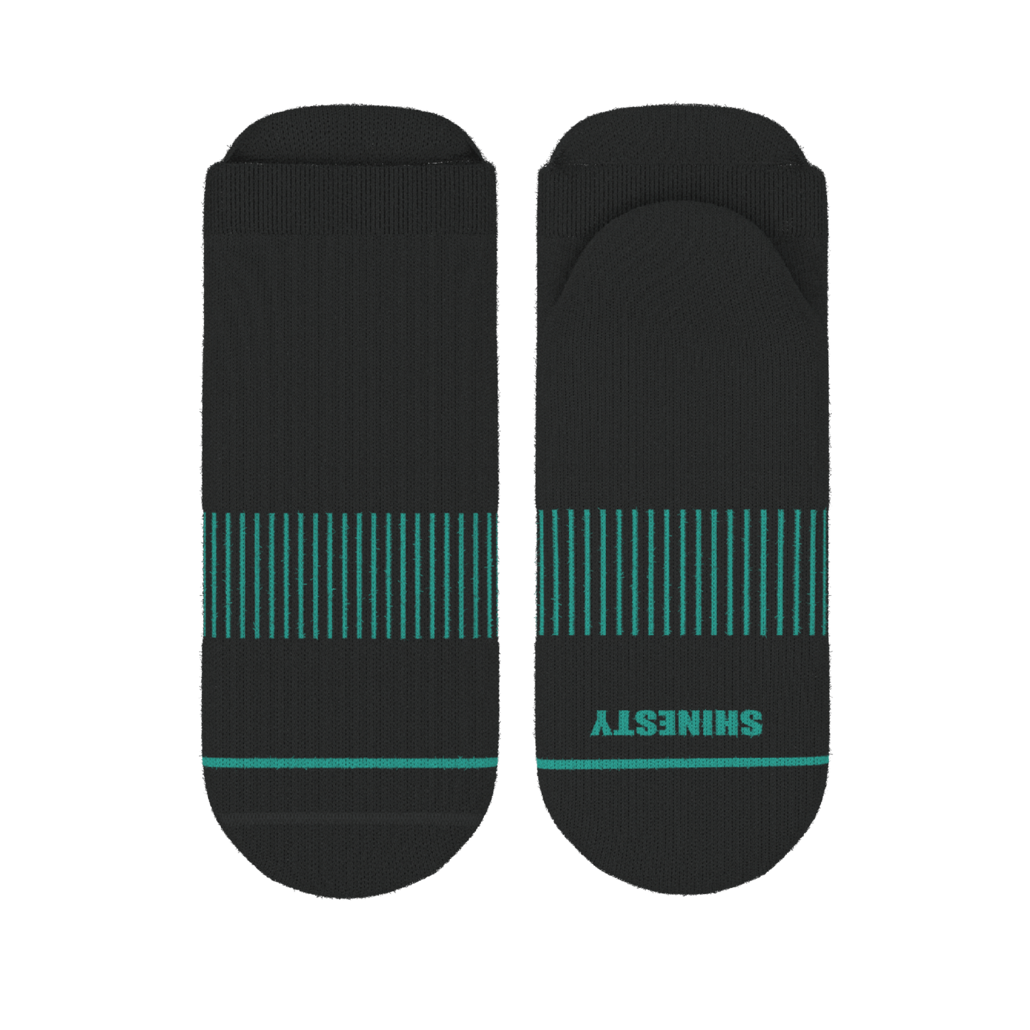 The Threat Level Midnight | Black Stay Weird Heel Hammock™ Ankle Socks