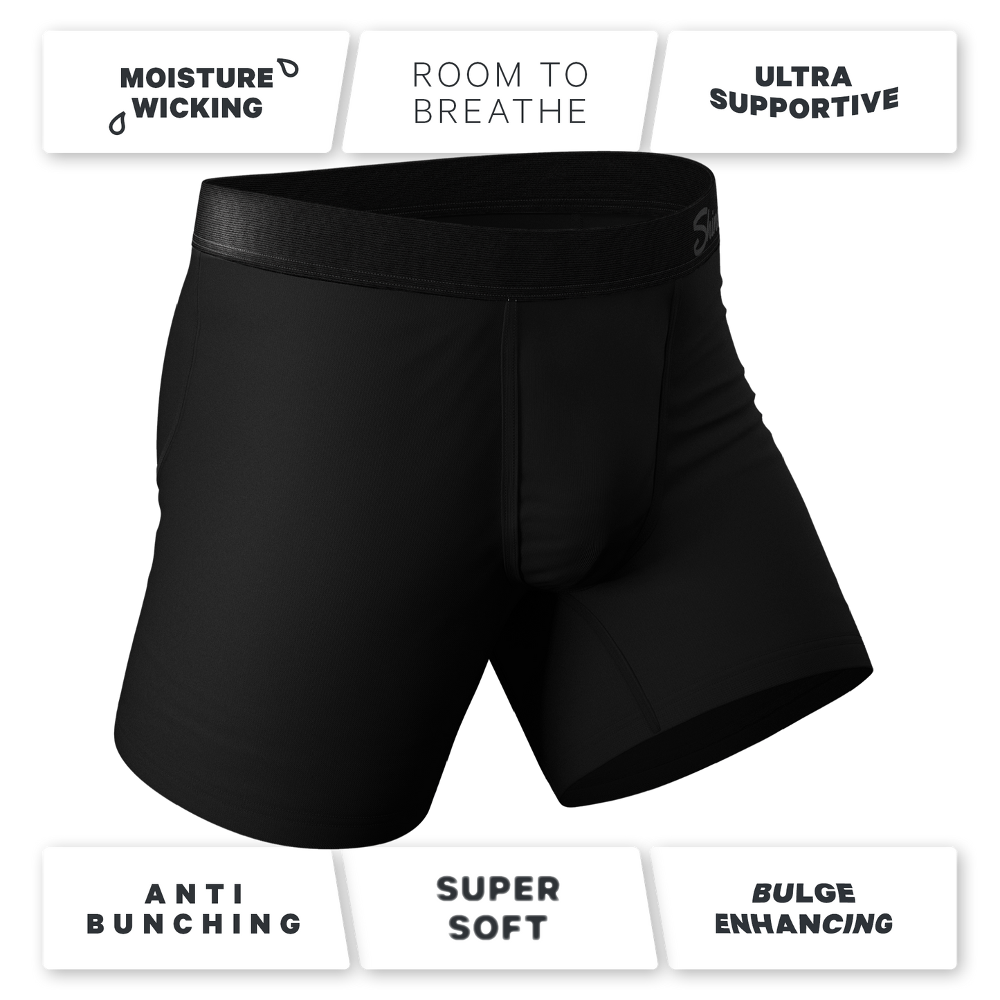 The Zero Shades of Grey | Black Ball Hammock® Pouch Underwear 3 Pack