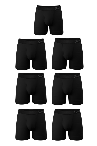 The Threat Level Midnight | Black Ball Hammock® Pouch Underwear With Fly 7 Pack