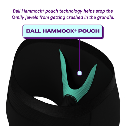 The Threat Level Midnight | Black paradICE™ Cooling Ball Hammock® Underwear