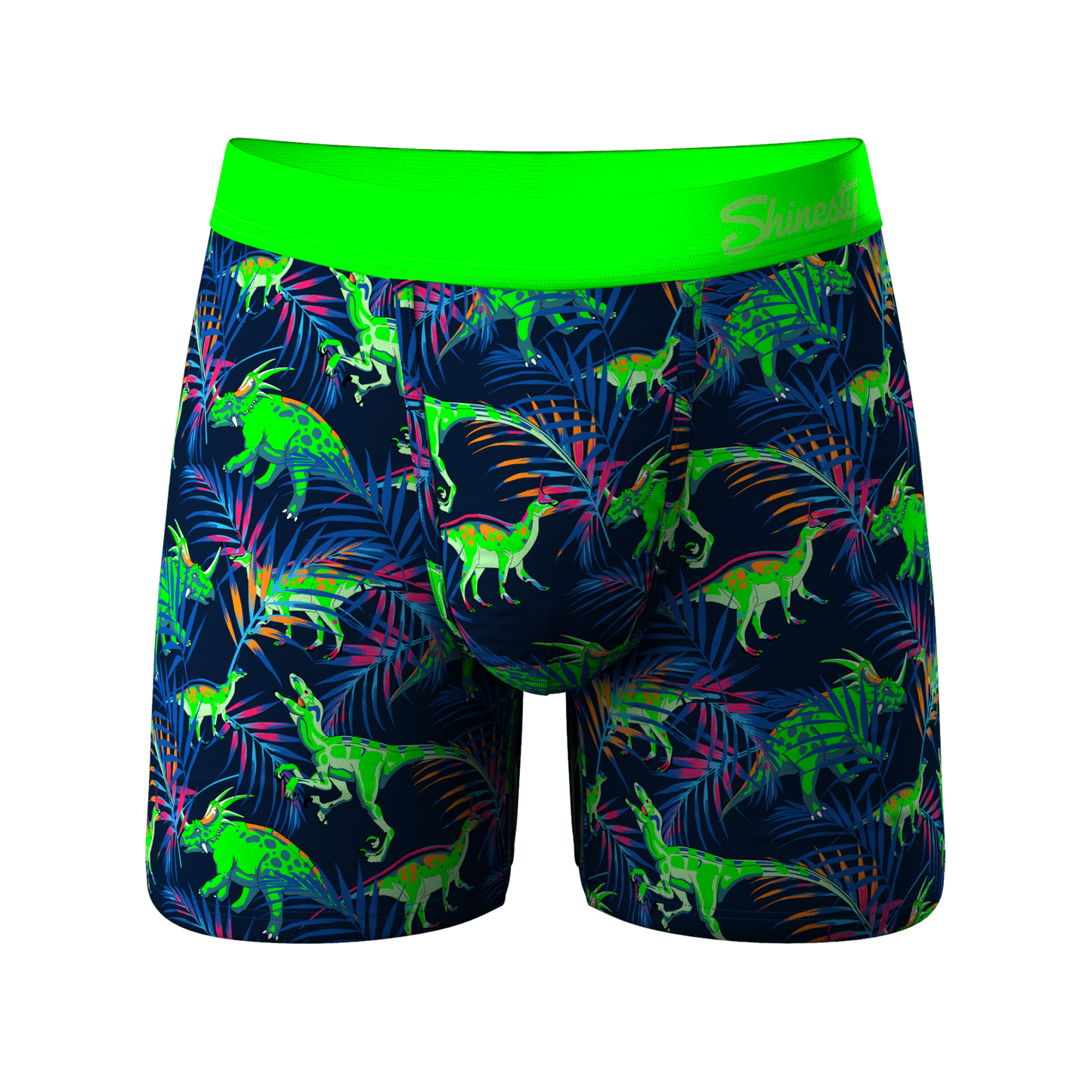 The Triceratop Bottoms | Tropical Dinosaur Printed Ball Hammock® Pouch Underwear