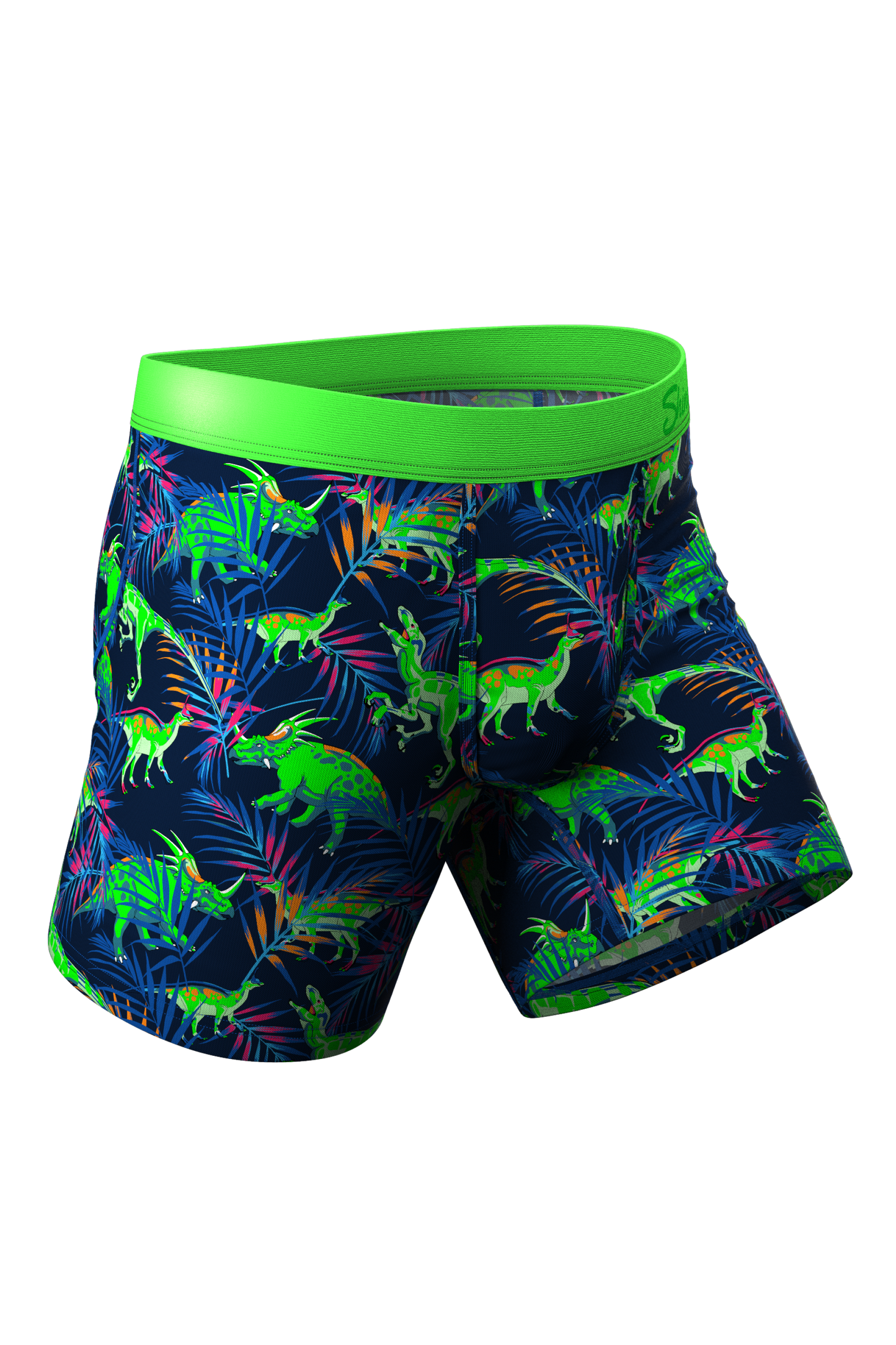 The Triceratop Bottoms | Tropical Dinosaur Printed Ball Hammock® Pouch Underwear