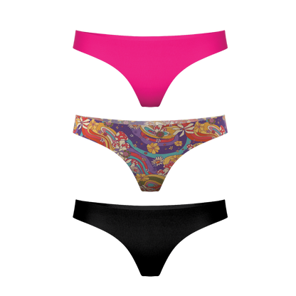 The Trio | Women's Thong Underwear 3 Pack