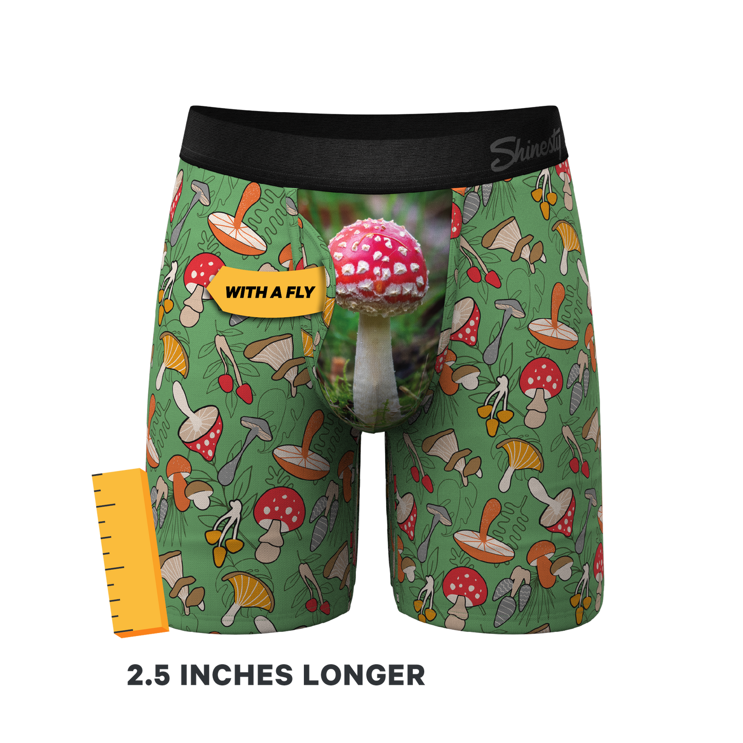 The Trip Advisor | Mushroom Long Leg Ball Hammock® Pouch Underwear With Fly