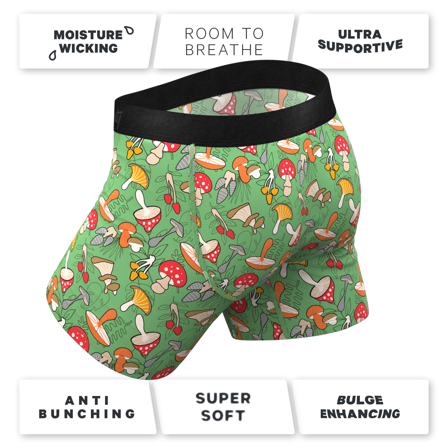 The Trip Advisor | Mushroom Ball Hammock® Pouch Underwear With Fly