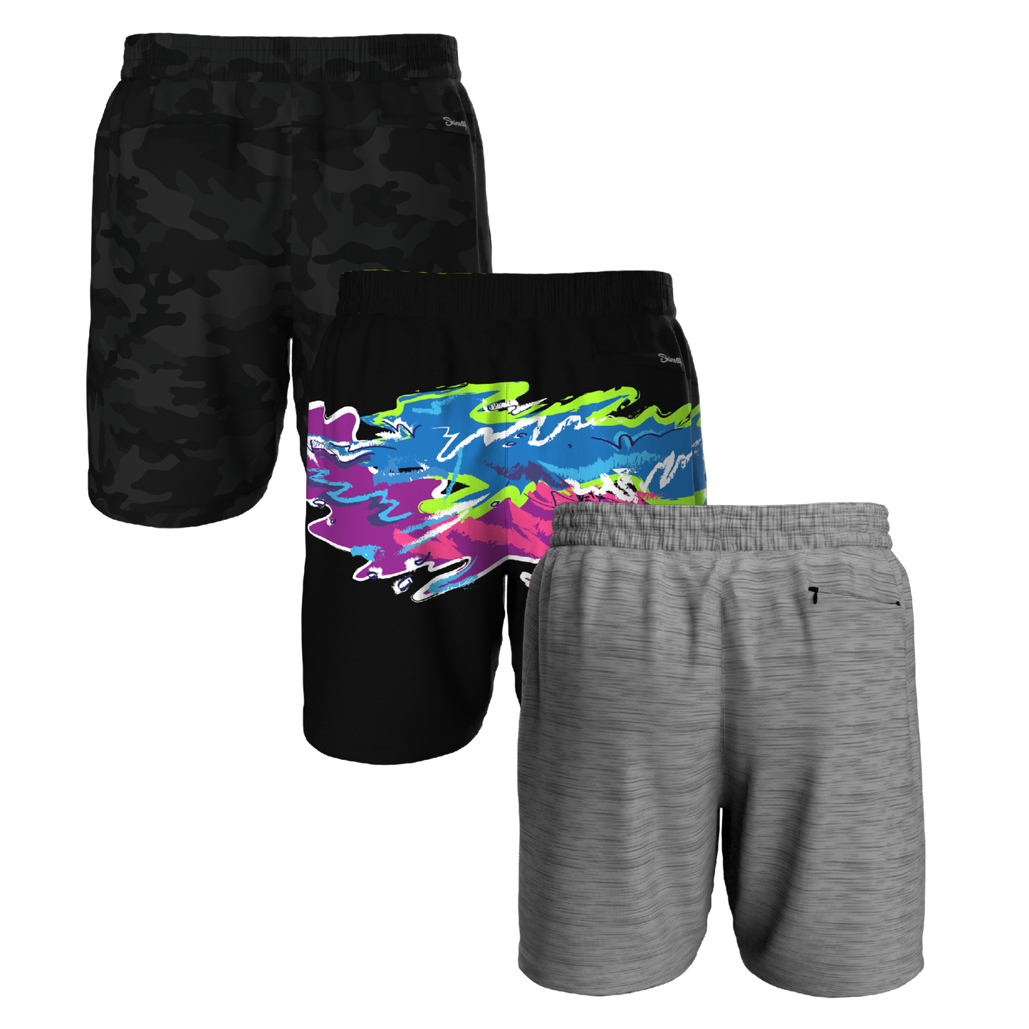 The Triple Threat | Ball Hammock® 7 Inch Athletic Shorts 3 Pack