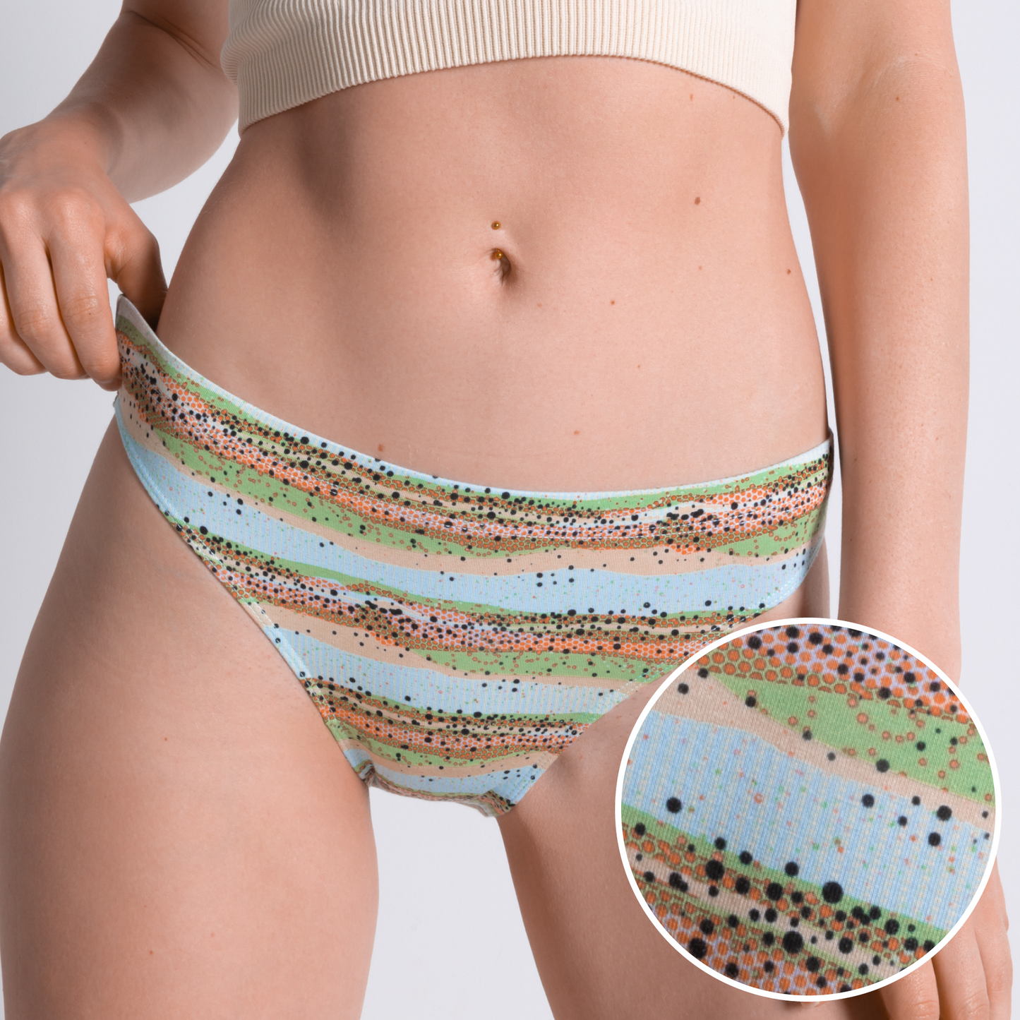 The Trout Of The Blue | Trout Skin Modal Bikini Underwear