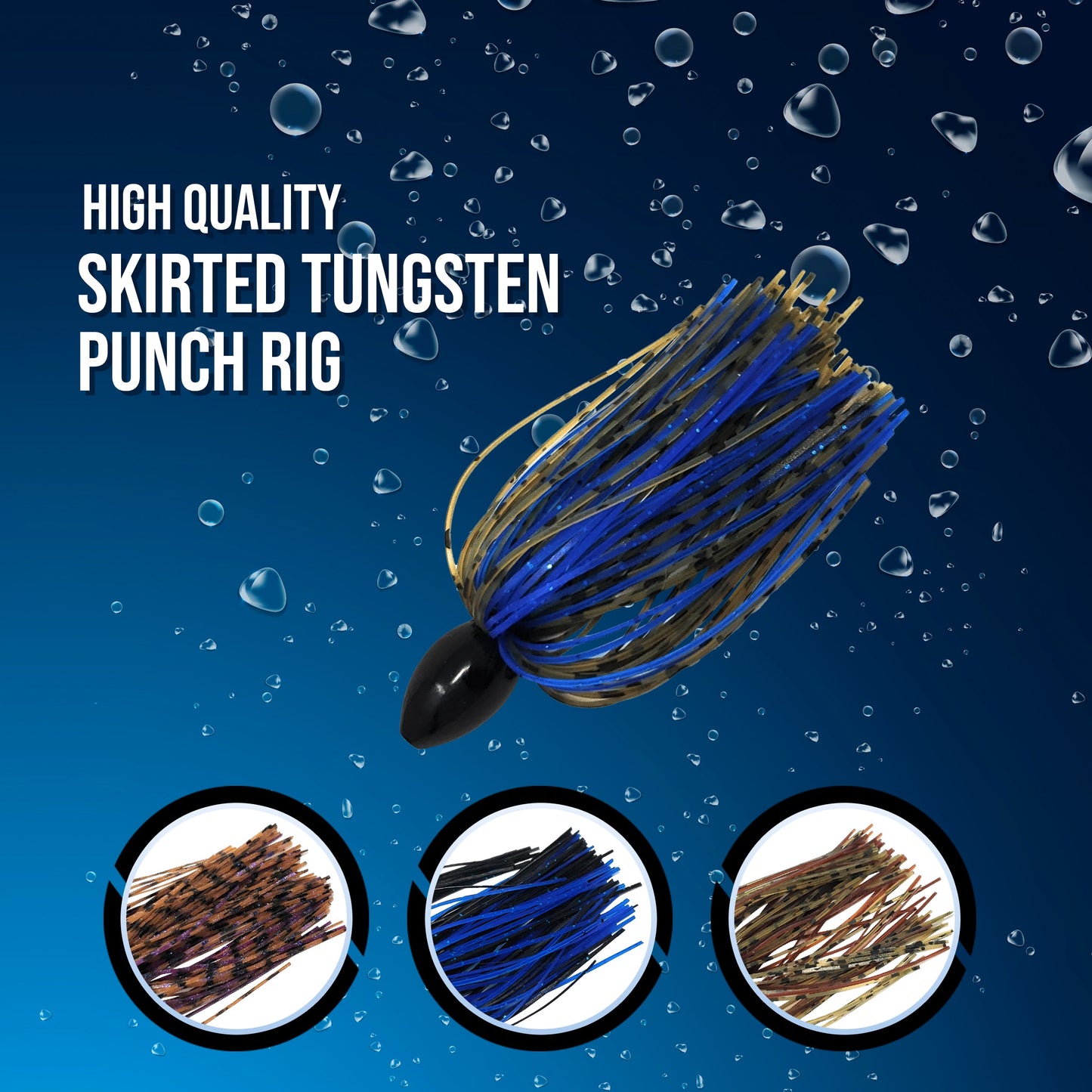 Reaction Tackle Tungsten Punch Rig/Punch Weight with Skirt