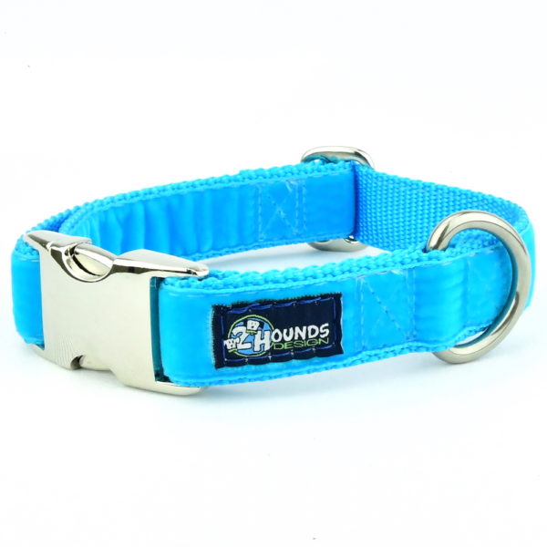 Turquoise Velvet Essential Dog Collar