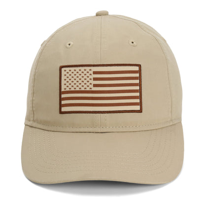 Waxed Cloth American Flag Dad Cap