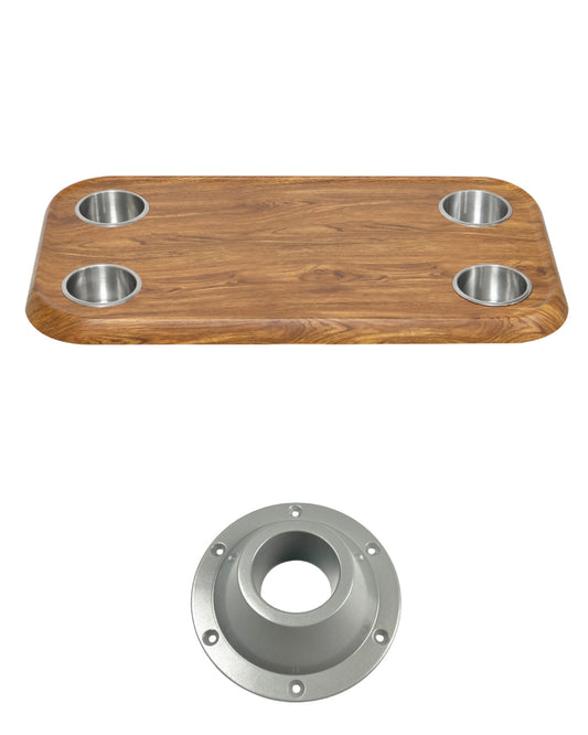 Boat Table Top Only w/Mounting Bracket (6 colors):