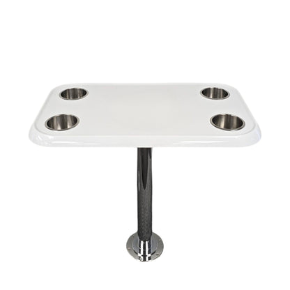 RV Side Tables | RV End Tables - Table Set - 6" Floor Plate System, Cocktail Design (6 colors)