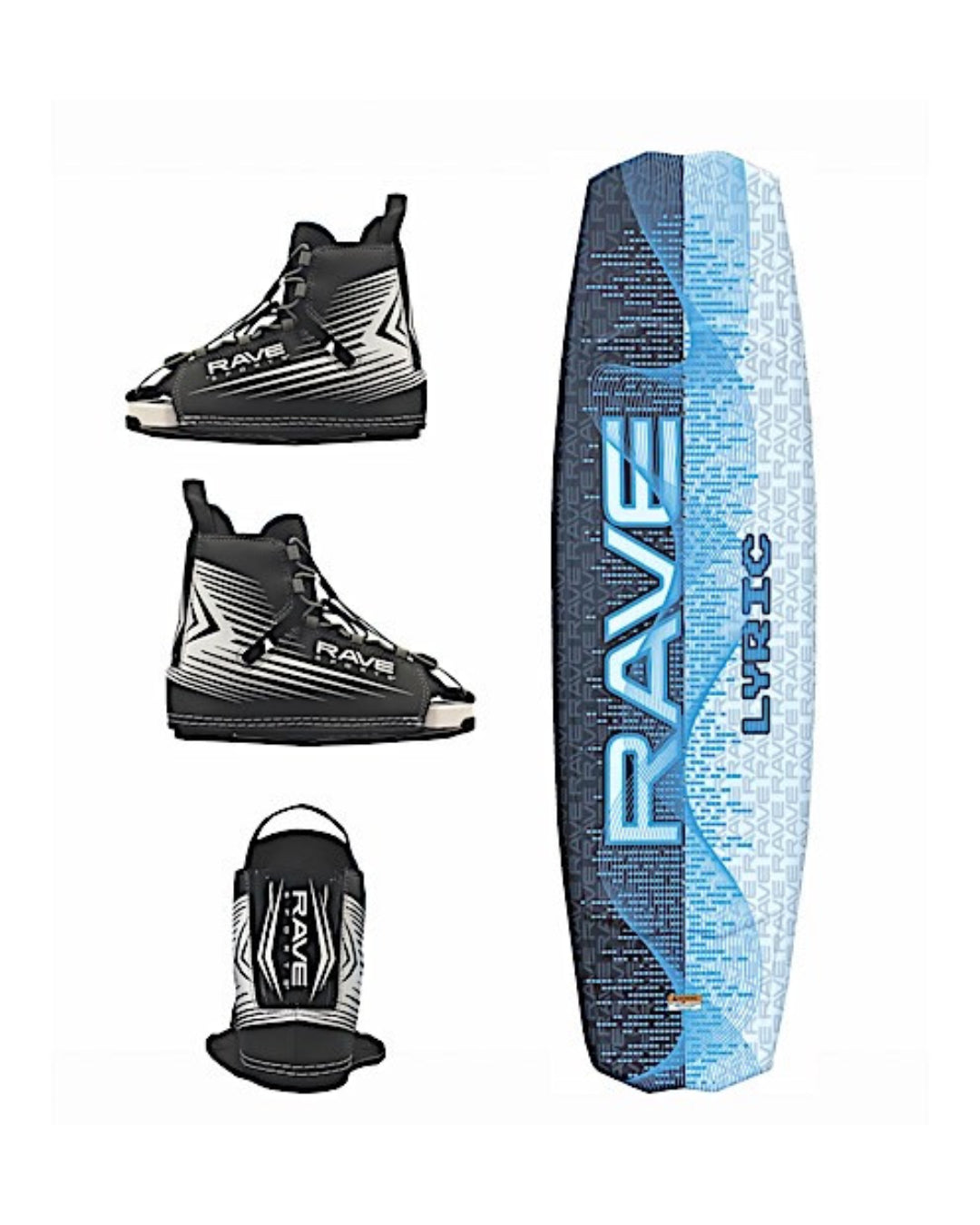 RAVE Sports Lyric Blue Wakeboard with Boots