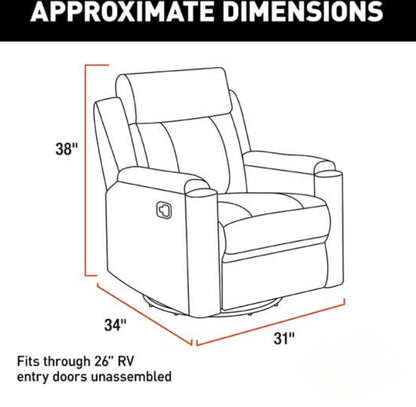 RV Swivel Glider Recliner