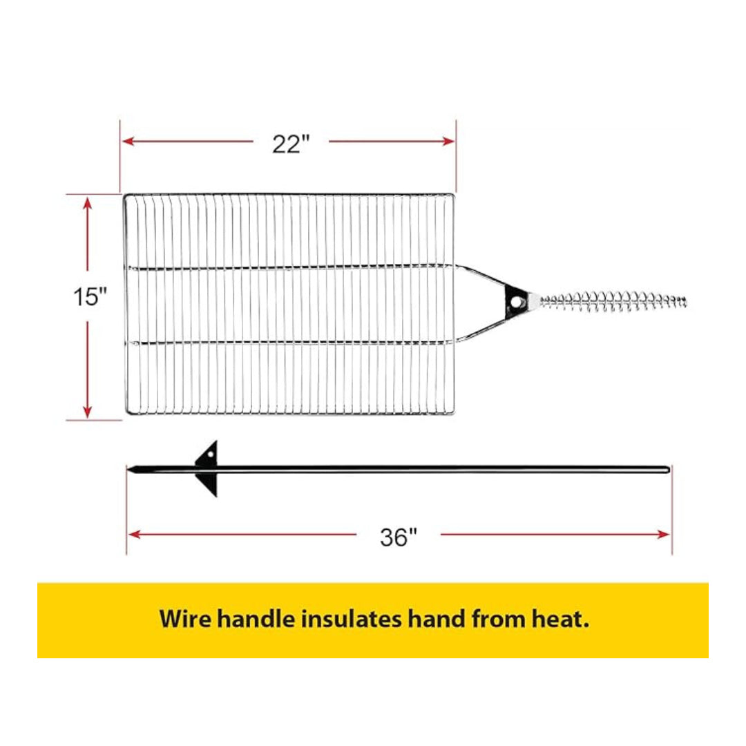 STAKE & GRILL: COOKING RACK ROD & STORAGE BAG