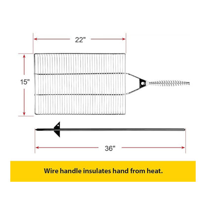 STAKE & GRILL: COOKING RACK ROD & STORAGE BAG