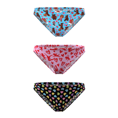 The Dinner For Two | Valentine's Day Modal Bikini Underwear 3 Pack