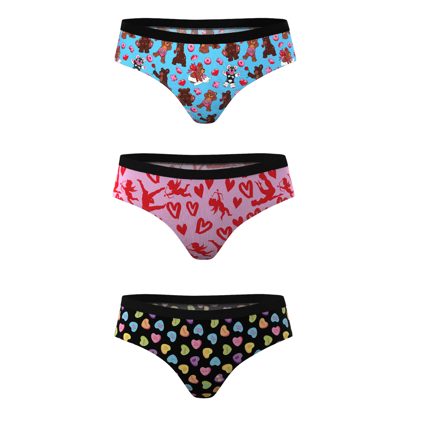 The Dinner For Two | Valentine's Day Cheeky Underwear 3 Pack