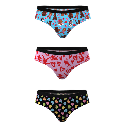 The Dinner For Two | Valentine's Day Cheeky Underwear 3 Pack