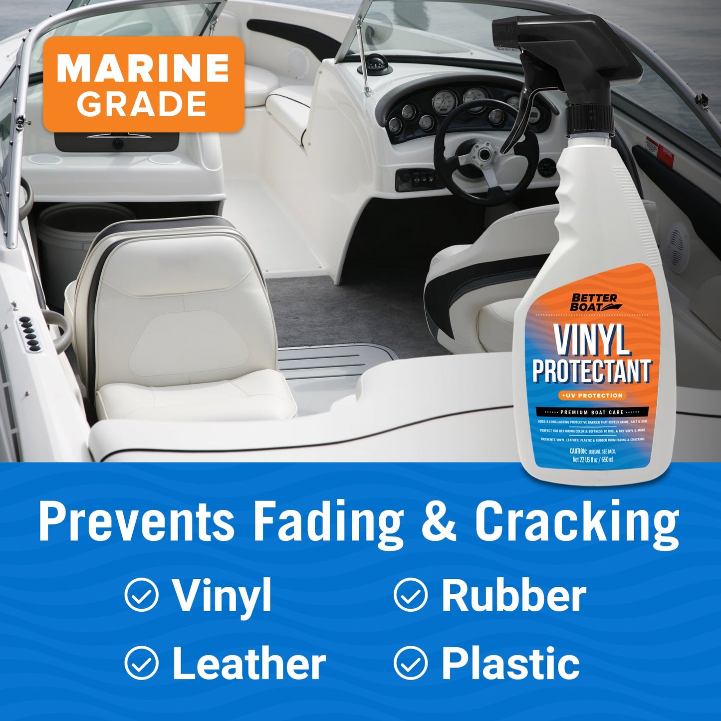 Boat Interior Vinyl Protectant