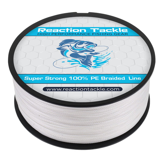 Reaction Tackle Braided Fishing Line - White