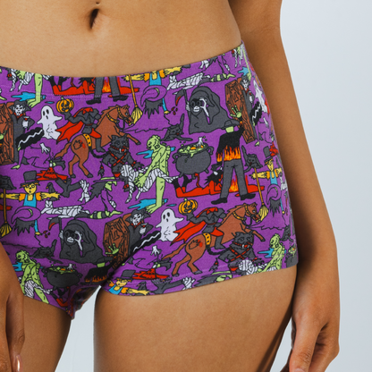 The Wet Nightmare | Halloween Characters Modal Boyshort Underwear