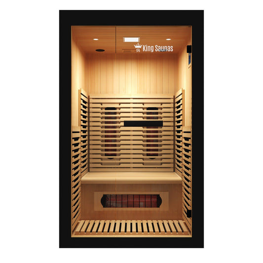 The Crown 2-Person Luxury Full Spectrum Infrared Sauna with Smart WiFi App Control