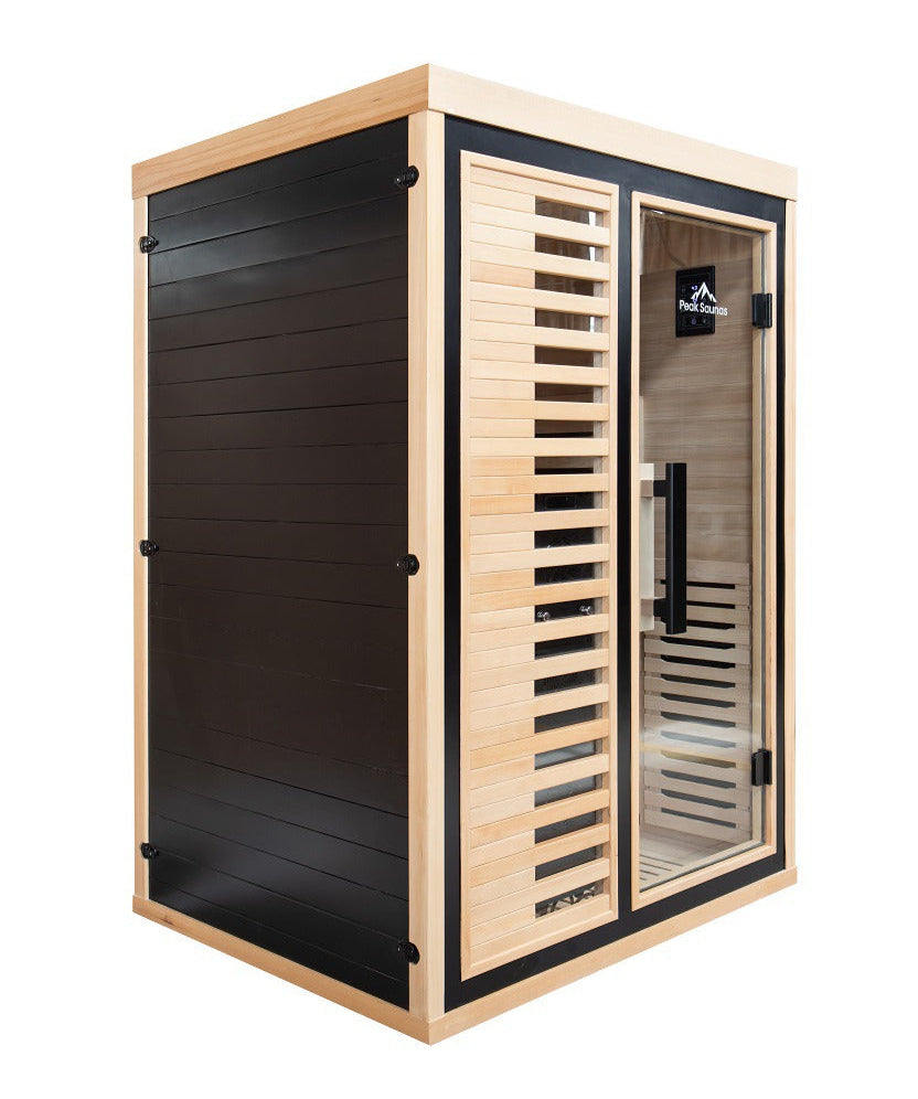 Peak Saunas Everest 2-Person Full Spectrum Infrared Sauna with XL Medical-Grade Red Light Therapy & Smart WiFi App Control