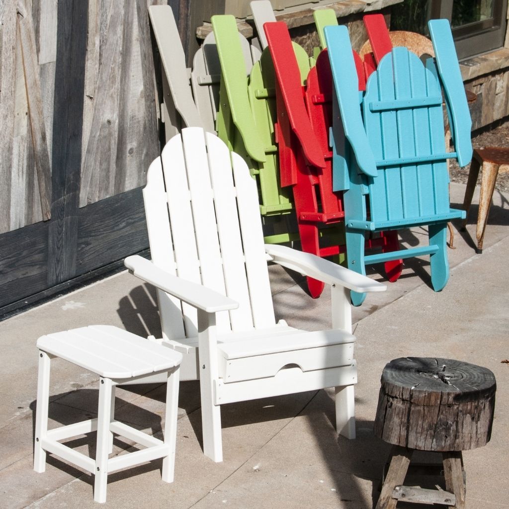 New Tradition Folding Adirondack Chair by ResinTeak