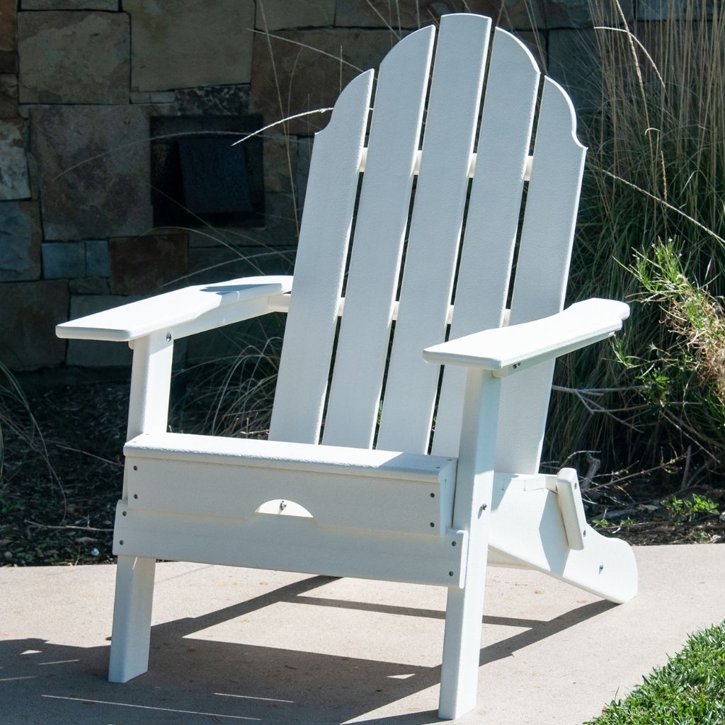 New Tradition Folding Adirondack Chair by ResinTeak