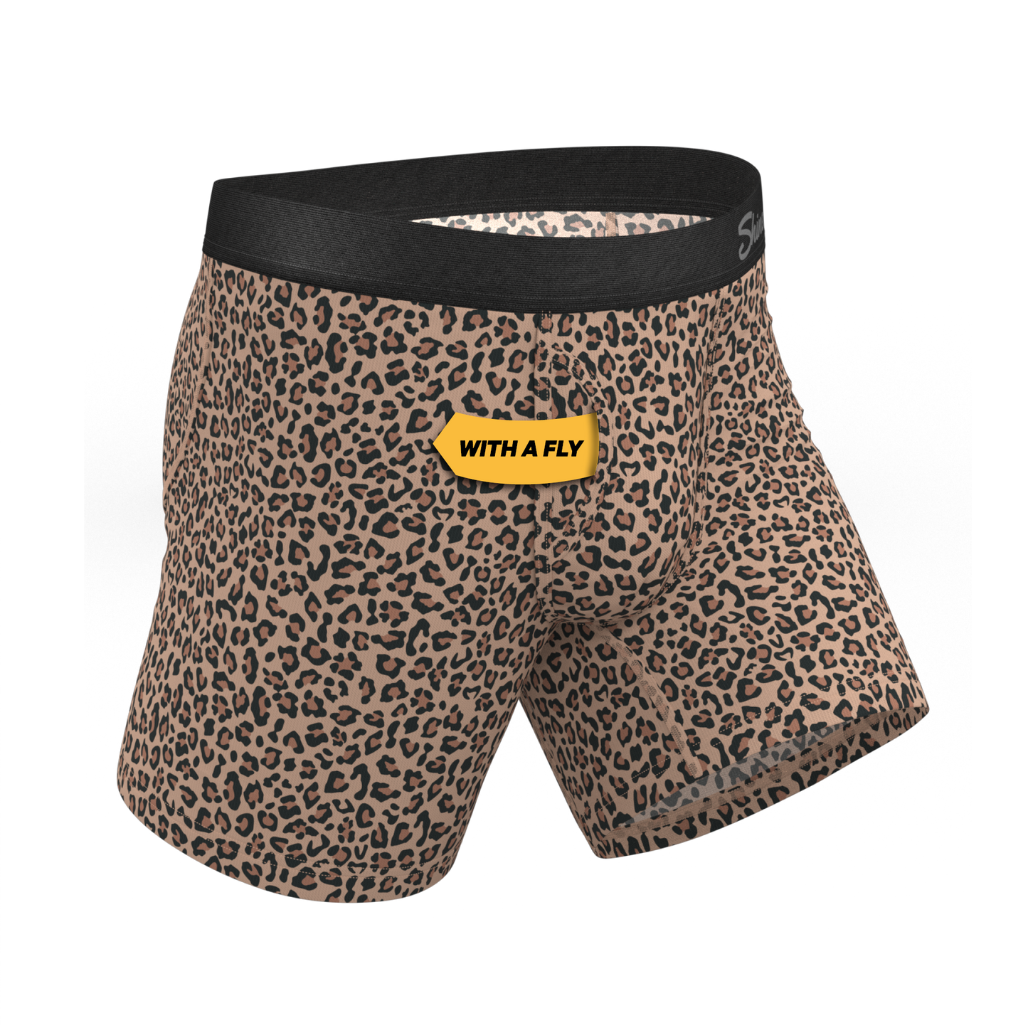 The Wild Cat | Leopard Print Ball Hammock® Pouch Underwear With Fly