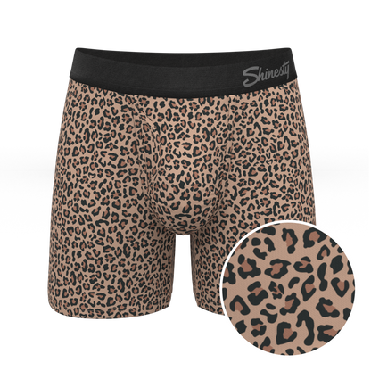 The Wild Cat | Leopard Print Ball Hammock® Pouch Underwear With Fly