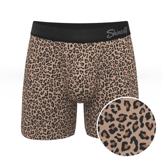 The Wild Cat | Leopard Print Ball Hammock® Pouch Underwear With Fly