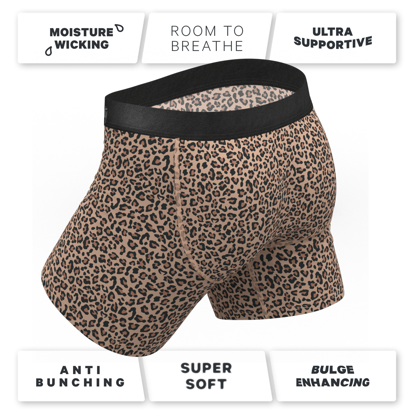 The Wild Cat | Leopard Print Ball Hammock® Pouch Underwear