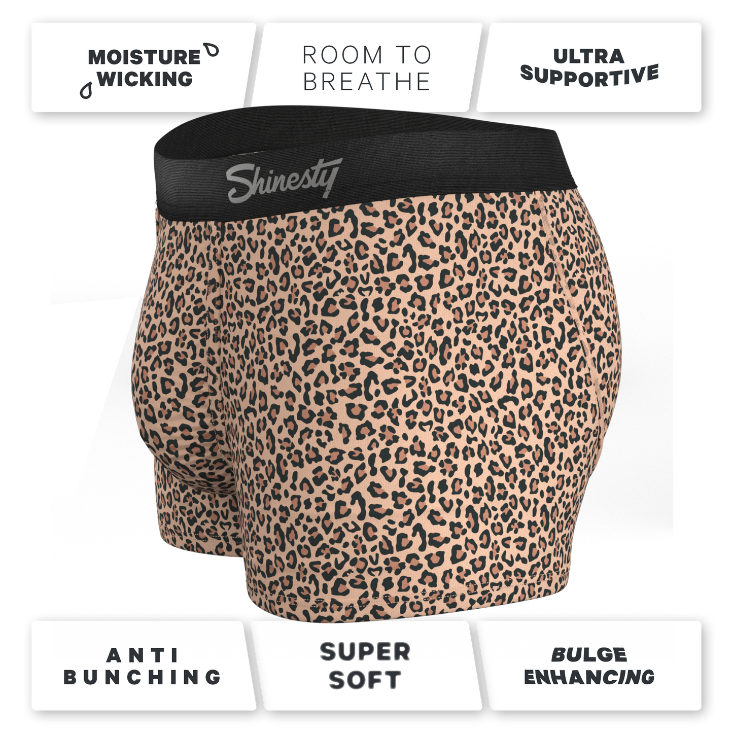 The Wild Cat | Leopard Print Ball Hammock® Pouch Trunks Underwear