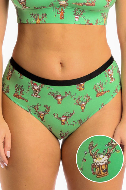 The Blitzened | Reindeer Beer Cheeky Underwear