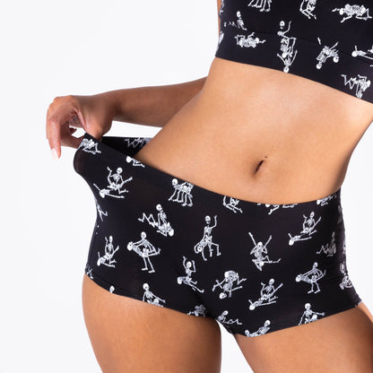 The Bare Back Bones | Glow in the Dark Skeletons Modal Boyshort Underwear